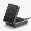 Spigen Essential Qi2 soporte de carga inalámbrica 2 en 1 25W MagSafe Black
