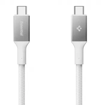 SPIGEN EB10015CC Essential cable USB-C a USB-C 100W 150cm blanco