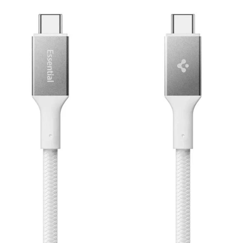 SPIGEN EB10015CC Essential cable USB-C a USB-C 100W 150cm blanco