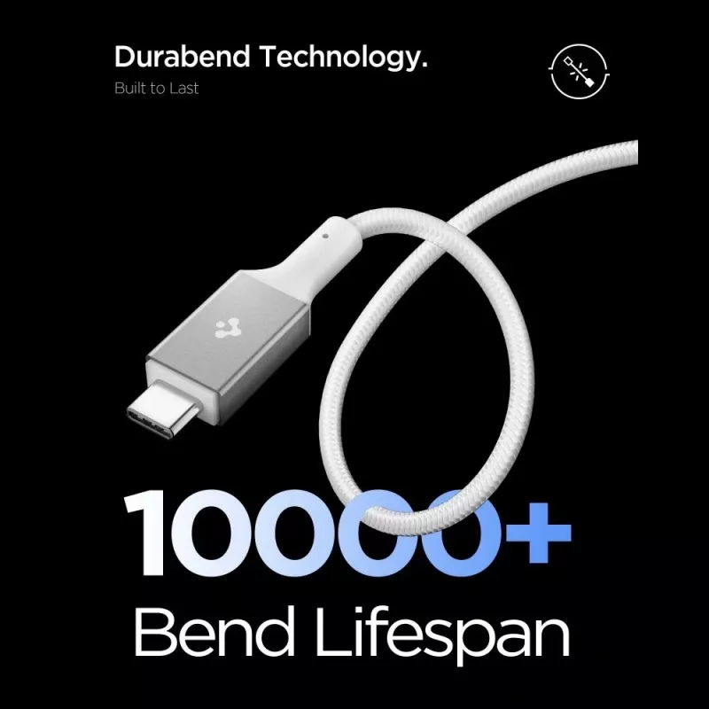 SPIGEN EB10015CC Essential cable USB-C a USB-C 100W 150cm blanco