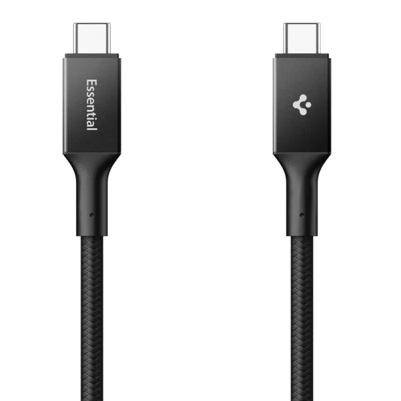 SPIGEN EB10015CC Essential cable USB-C a USB-C 100W 150cm negro