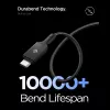 SPIGEN EB10015CC Essential cable USB-C a USB-C 100W 150cm negro