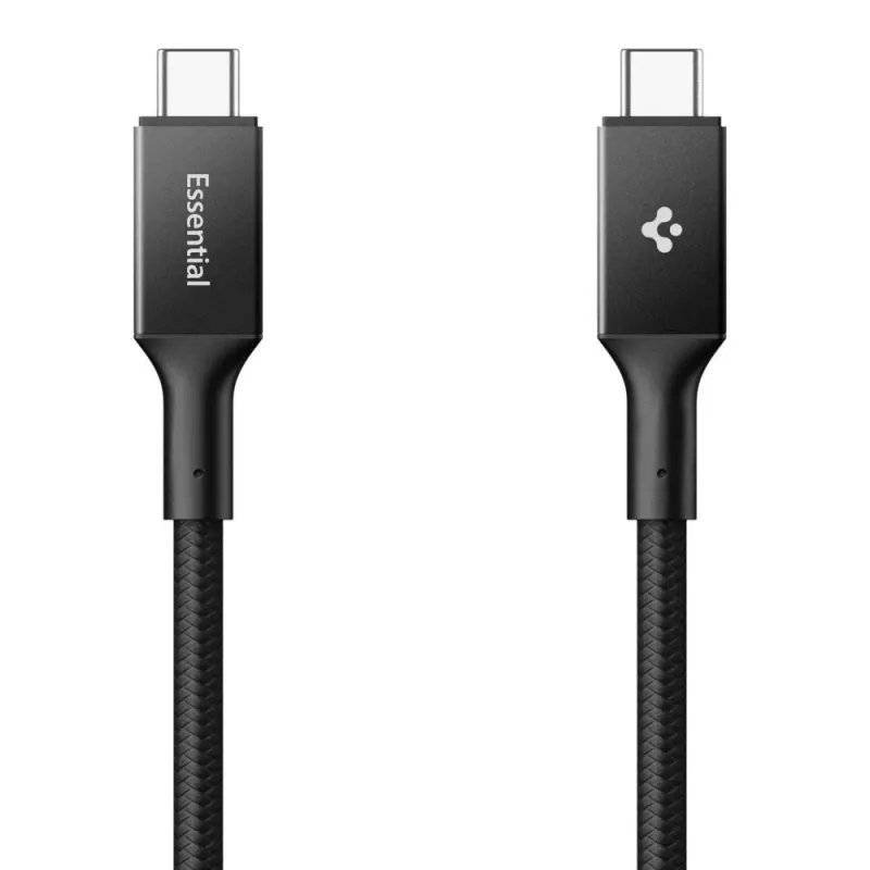 SPIGEN EB24015CC Essential cable USB-C a USB-C 240W 150cm negro
