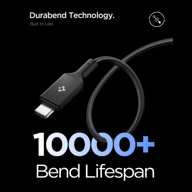 SPIGEN EB24015CC Essential cable USB-C a USB-C 240W 150cm negro