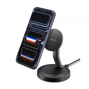 SPIGEN EF151MS Essential cargador inalámbrico magnético MagSafe 15W Black
