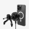 SPIGEN EV25MFAQ Essential soporte magnético para coche con rejilla Peltier MagSafe y cargador inalámbrico 25W Qi2.2 Black