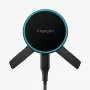 SPIGEN EV15MAQ Essential soporte magnético para coche con rejilla MagSafe y cargador inalámbrico 15W Qi2 negro