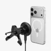 SPIGEN EV15MAQ Essential soporte magnético para coche con rejilla MagSafe y cargador inalámbrico 15W Qi2 negro