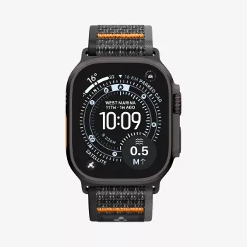Spigen Athlex Air 2 Correa para Apple Watch 44/45/46/49 mm Active Black/Orange