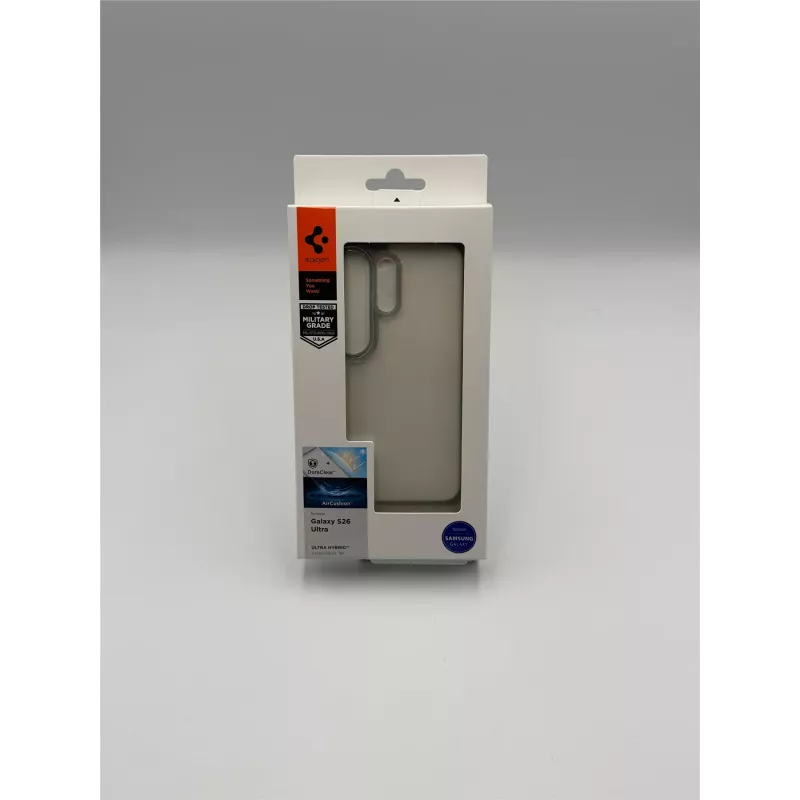 Spigen Ultra Hybrid Funda para Samsung Galaxy S26 Ultra, transparente/negra