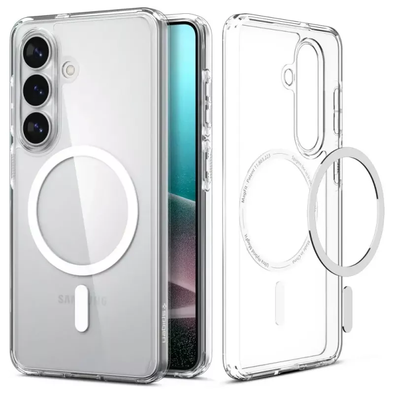 SPIGEN ULTRA HYBRID MAG MAGSAFE GALAXY S26+ PLUS TRANSPARENTE/BLANCO
