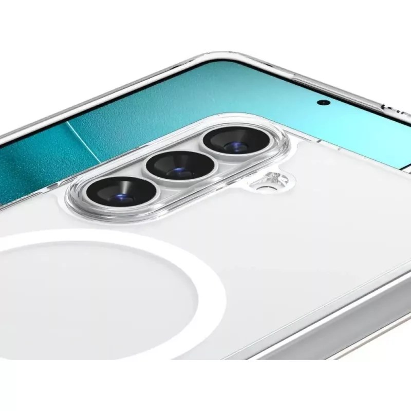 Spigen Ultra Hybrid Mag MagSafe Galaxy S26 Transparente/Blanco