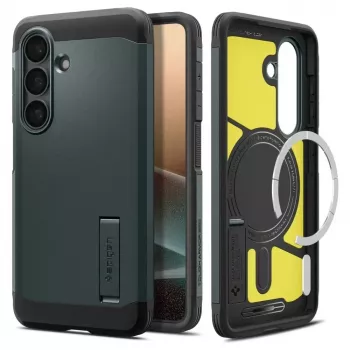 Spigen Tough Armor Mag MagSafe Galaxy S26 Abyss Green