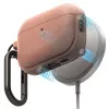Ringke Funda Onyx Magnetic para Apple AirPods Pro 3, compatible con MagSafe, con mosquetón, Constant Coral