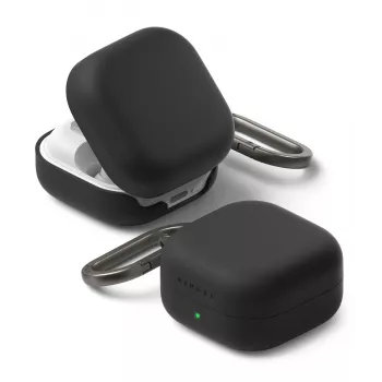Funda de silicona Ringke para Samsung Galaxy Buds 4 / 4 Pro - Negro
