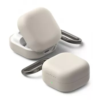Funda de silicona Ringke para Samsung Galaxy Buds 4 / 4 Pro - Stone