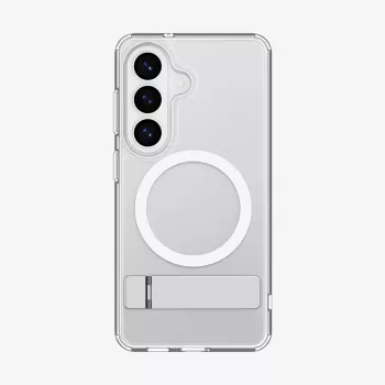 Spigen Ultra Hybrid S Mag Funda MagSafe para Samsung Galaxy S26+ - blanco transparente