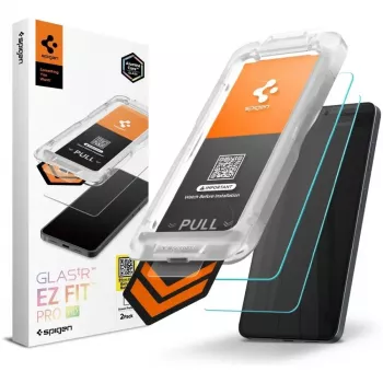 Spigen Glas.tR EZ Fit Pro AC HD Protector de pantalla de cristal templado pack de 2 para Samsung Galaxy S26+ Plus transparente