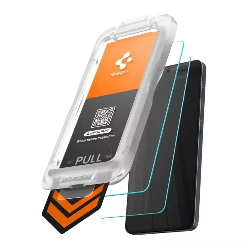 Spigen Glas.tR EZ Fit Pro AC HD Protector de pantalla de cristal templado pack de 2 para Samsung Galaxy S26+ Plus transparente