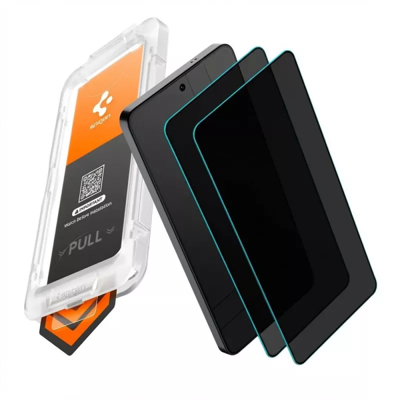 Spigen Glas.tR EZ Fit Pro AC HD Protector de pantalla de privacidad pack de 2 para Samsung Galaxy S26+ Plus