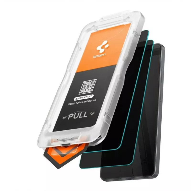 Spigen Glas.tR EZ Fit Pro AC HD Protector de pantalla de privacidad pack de 2 para Samsung Galaxy S26+ Plus