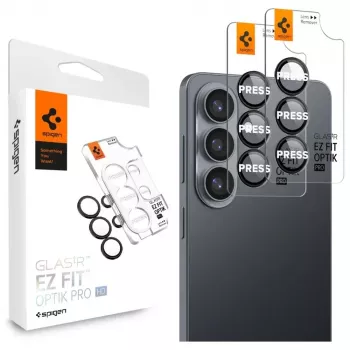 Spigen Optik Pro HD Glas.tR EZ Fit Protector de cámara pack de 2 para Samsung Galaxy S26+ - negro