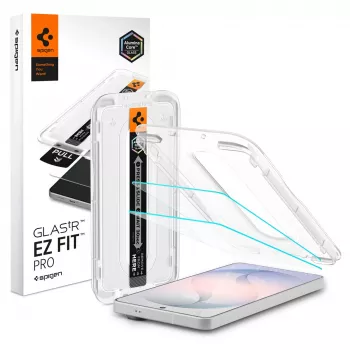 SPIGEN Glas.tR EZ Fit Pro AC Protector de pantalla antirreflejo de cristal templado pack de 2 para Samsung Galaxy S26, transparente