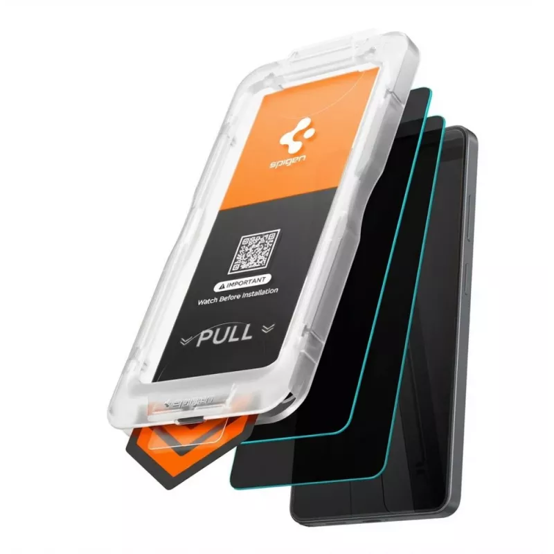 Spigen Glas.TR EZ Fit Pro AC HD Protector de pantalla de cristal templado para Samsung Galaxy S26, pack de 2, negro