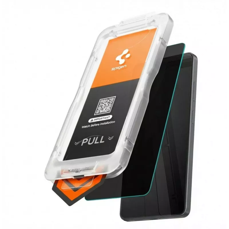 Spigen Glas.TR EZ Fit Pro AC HD Protector de pantalla de cristal templado para Samsung Galaxy S26 - negro
