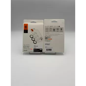 Spigen Optik Pro HD GLAS.TR EZ Fit Protector de cámara pack de 2 para Samsung Galaxy S26 - negro