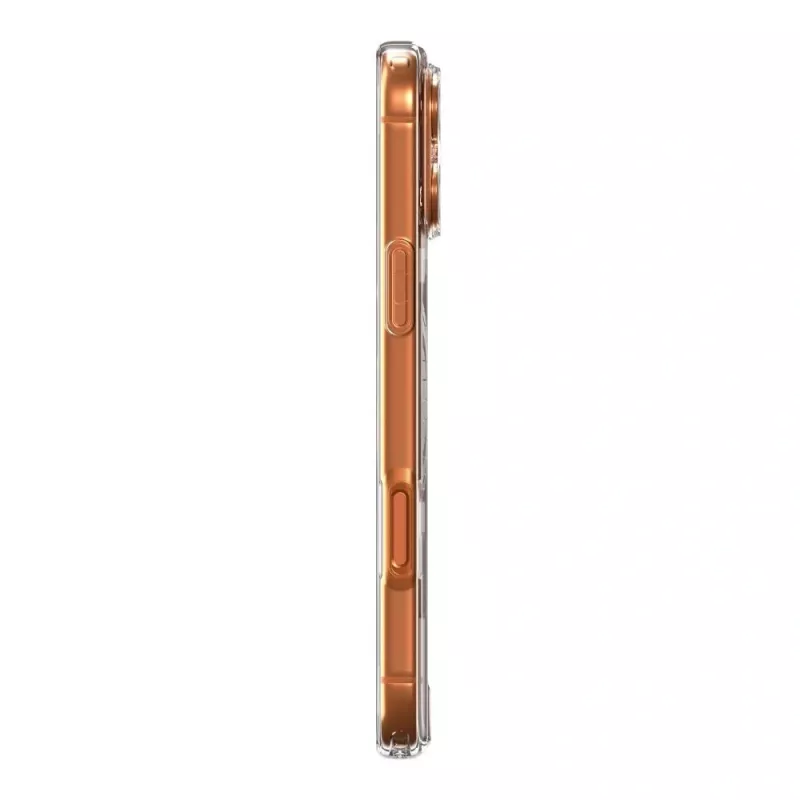 Spigen Ultra Hybrid Mag MagSafe iPhone 17 Pro Max transparente/naranja