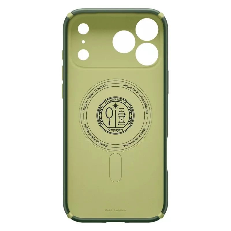 SPIGEN Nano Pop Hybrid Mag Funda MagSafe para Apple iPhone 17 Pro, Avocado Green