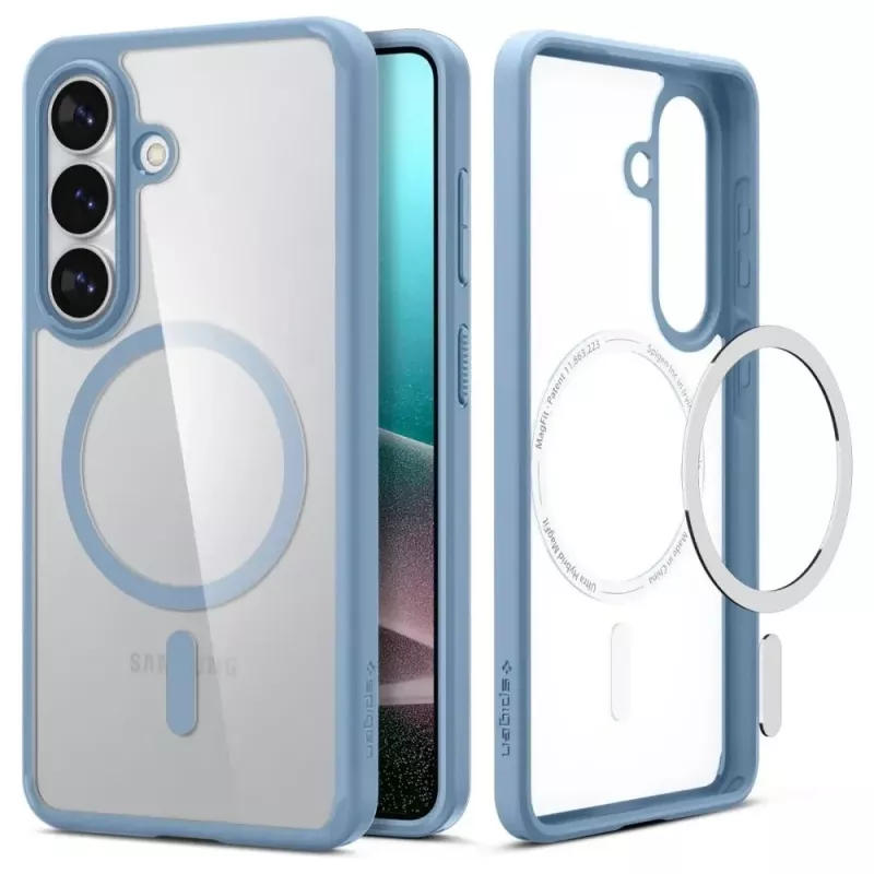 Funda Spigen Ultra Hybrid Mag MagSafe para Samsung Galaxy S26+ - Crystal Clear Blue