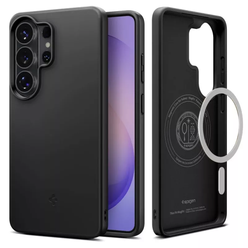 Funda Spigen Thin Fit MagFit para Samsung Galaxy S26 Ultra, compatible con MagSafe, negra (ACS11394)