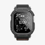 Funda Spigen Rugged Armor y cristal templado para Apple Watch Ultra 1 / 2 / 3 (49 mm) Matte Black