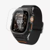 Funda Spigen Rugged Armor y cristal templado para Apple Watch Ultra 1 / 2 / 3 (49 mm) Matte Black