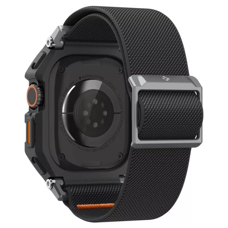 Funda SPIGEN Lite Fit Pro y cristal templado para Apple Watch Ultra 1 / 2 / 3 (49 mm) Matte Black