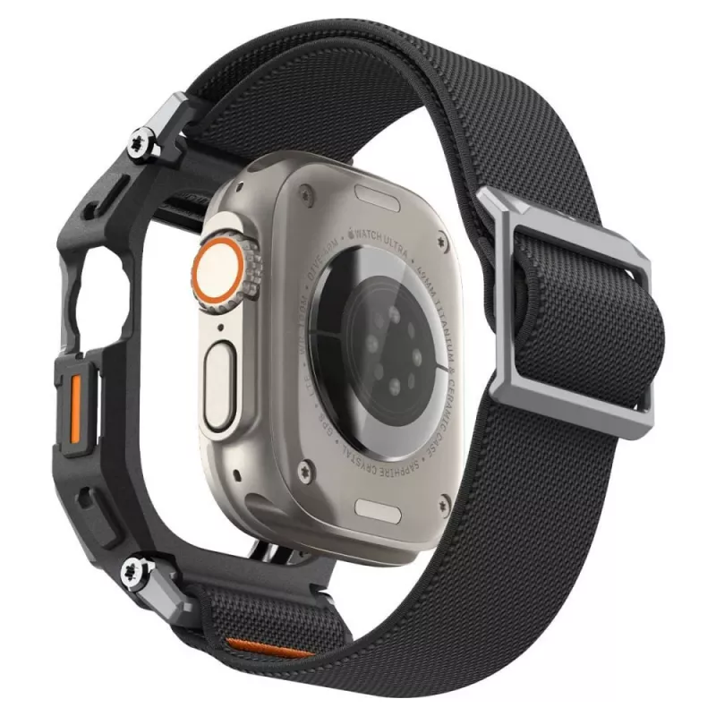 Funda SPIGEN Lite Fit Pro y cristal templado para Apple Watch Ultra 1 / 2 / 3 (49 mm) Matte Black