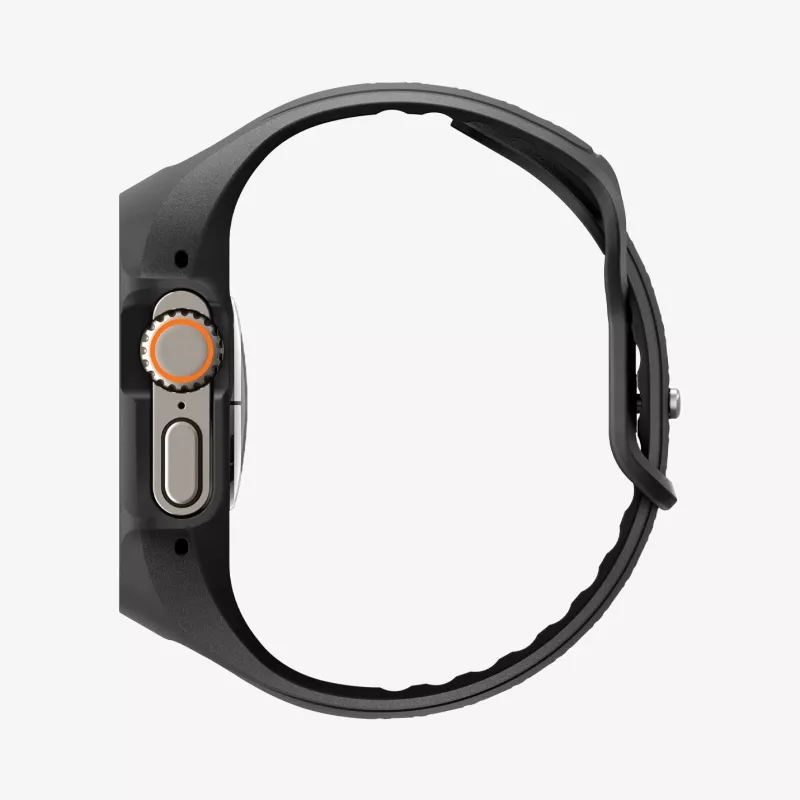 Funda SPIGEN Liquid Air Pro y cristal templado para Apple Watch Ultra 1 / 2 / 3 (49 mm) Black
