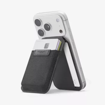 Trípode plegable fino con cartera SPIGEN S314-4 MagSafe Black