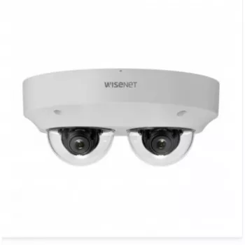 HANWHA VISION PNM-C7083RVD Cámara domo IP multidireccional IR, 2x 2MP, 3-6mm, WDR 150dB, IP66, IK10, PoE+