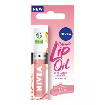 NIVEA Caring Lip Oil Rose Aceite labial 5,5 ml