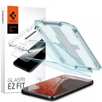 Spigen Glas.tR EZ Fit Protector de pantalla de cristal templado pack de 2 para Samsung Galaxy S22