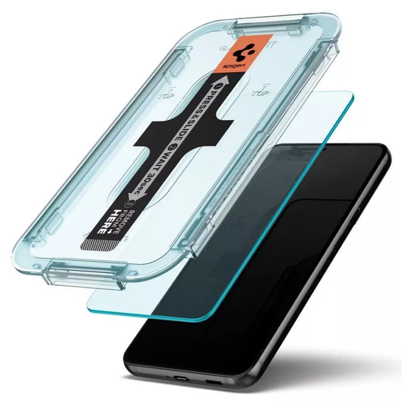 Spigen Glas.tR EZ Fit Protector de pantalla de cristal templado pack de 2 para Samsung Galaxy S22
