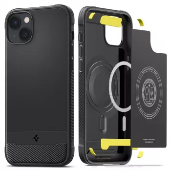Spigen Rugged Armor Mag MagSafe Funda para iPhone 14 Negro mate