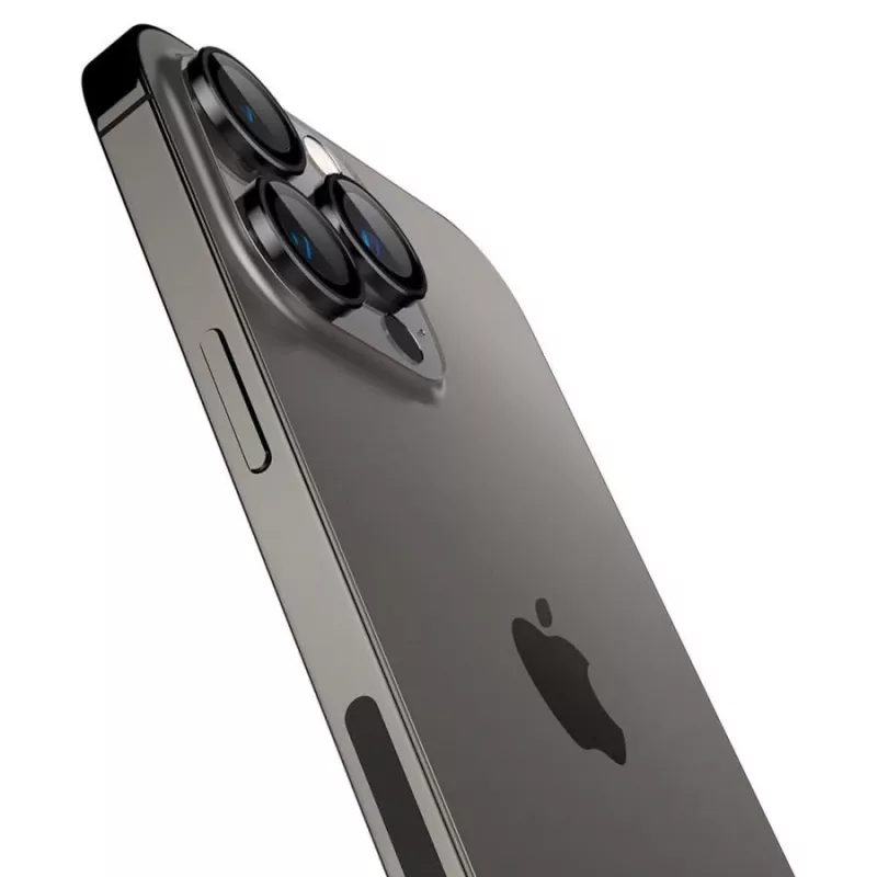 Spigen Optik.TR EZ Fit Protector de cámara pack de 2 para iPhone 14 Pro / 14 Pro Max - Negro
