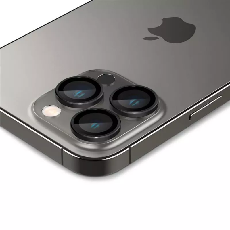 Spigen Optik.TR EZ Fit Protector de cámara pack de 2 para iPhone 14 Pro / 14 Pro Max - Negro