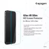 Spigen Glas tR Slim HD Protector de pantalla para Apple iPhone 14 Pro Max, cristal templado, dureza 9H, resistente a arañazos, transparente, 1 pack