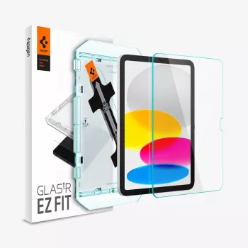 Spigen Glas.tR EZ Fit Protector de pantalla para Apple iPad 10,9 pulgadas (10.ª generación, 2022) - Cristal templado