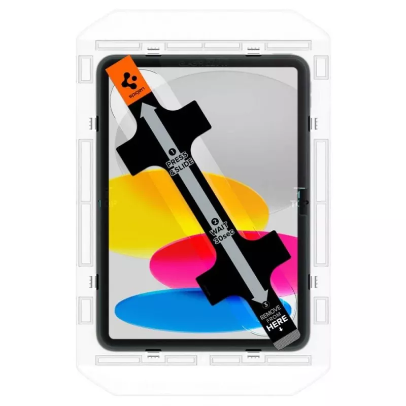 Spigen Glas.tR EZ Fit Protector de pantalla para Apple iPad 10,9 pulgadas (10.ª generación, 2022) - Cristal templado